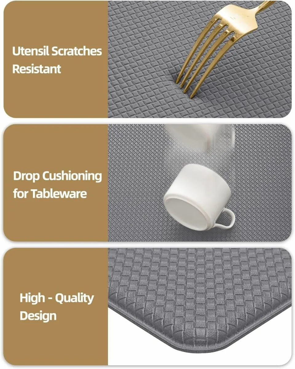 Color G 2 Piece Kitchen Mats Set Anti Fatigue - Image 3