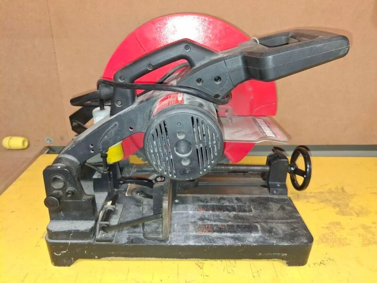 Rotabroach Element 14/3A 355mm Chop Saw for sale with 2 new cold cutting blades. - Image 4
