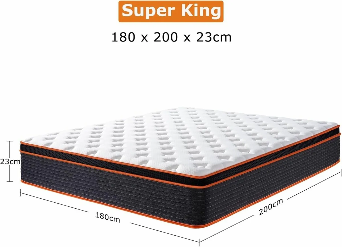 Single Size Mattress 3FT 9.1 Inch Deep Gel Memory - Image 3