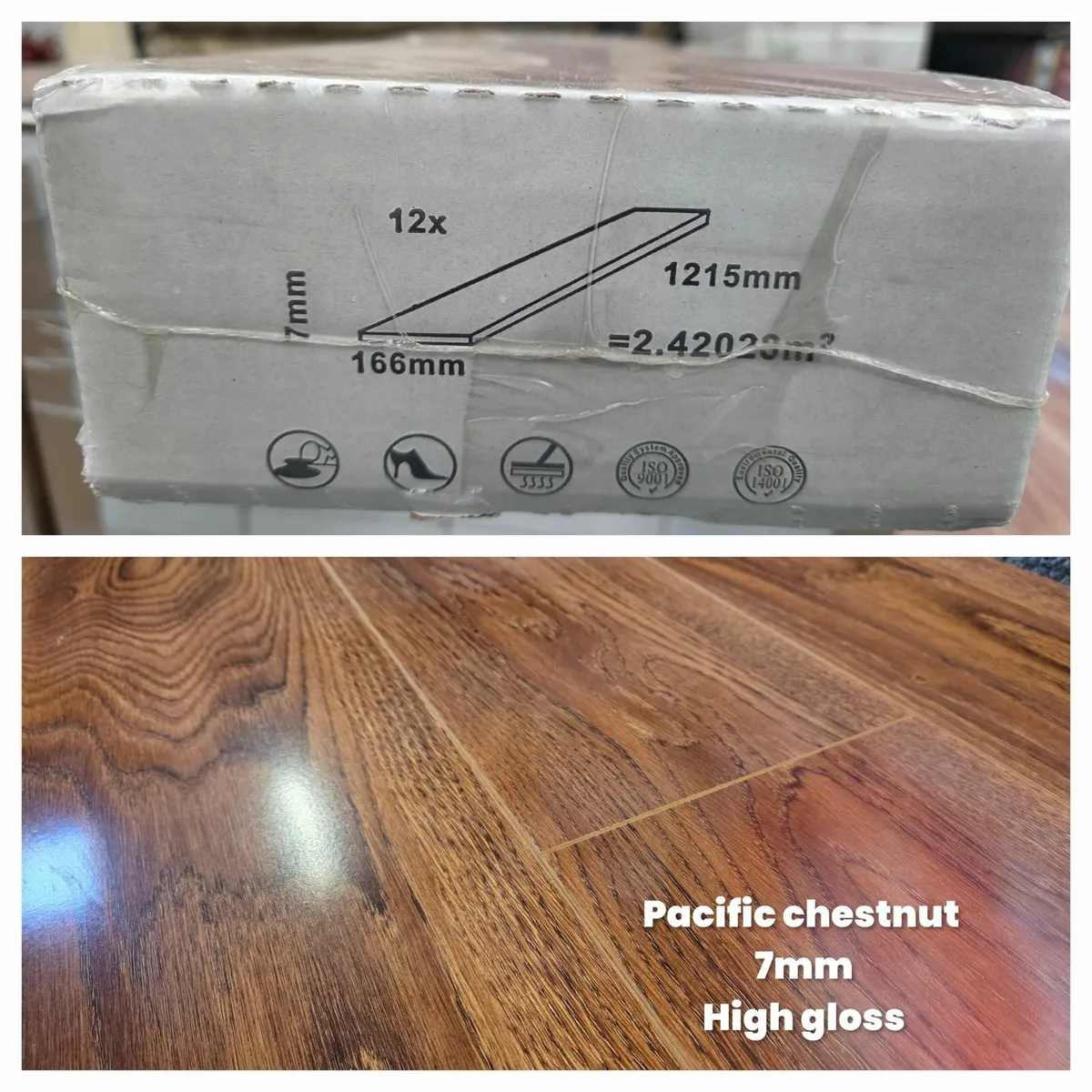 7mm  Laminated Click Flooring - ! - Image 1