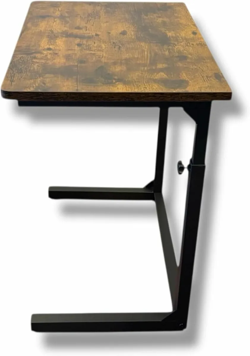 C-Shaped Sofa Side Table for Couch Bed Height - Image 4