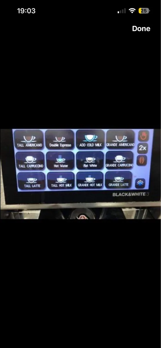 Thermoplan black and white 3 coffee machine - Image 2