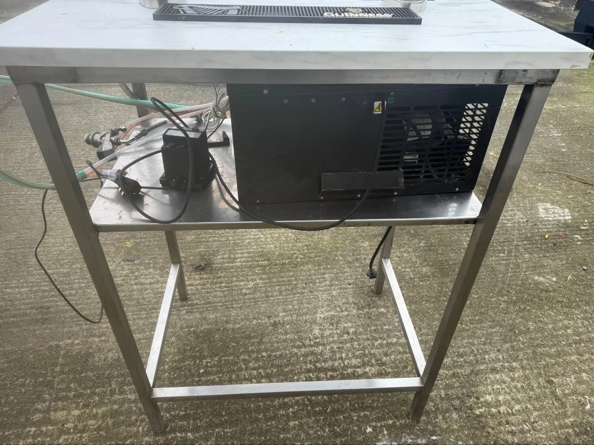 Complete Home Bar On Built Stainless Steel Unit - - Image 4