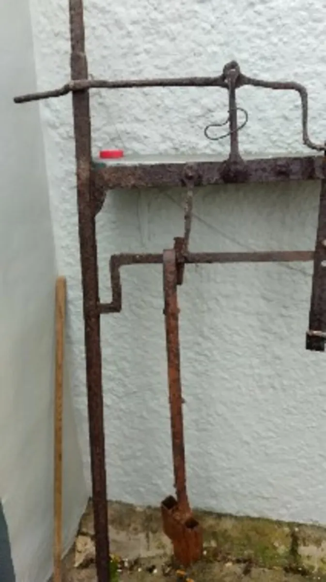 Large antique Chimney fire Crane - Image 4