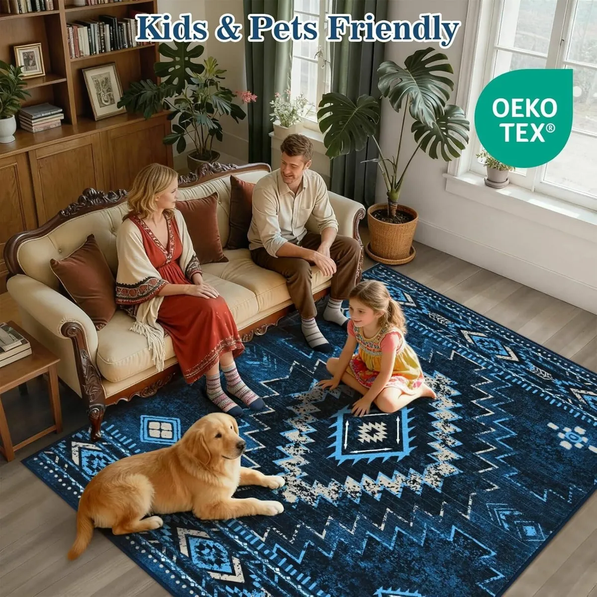 Area Rugs for Living Room 160x230 cm Washable - Image 4