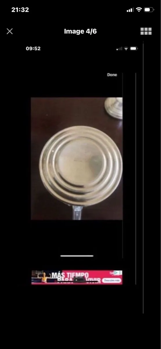 Antique Silver Weighted Sugar & Milk Bowls - Image 4