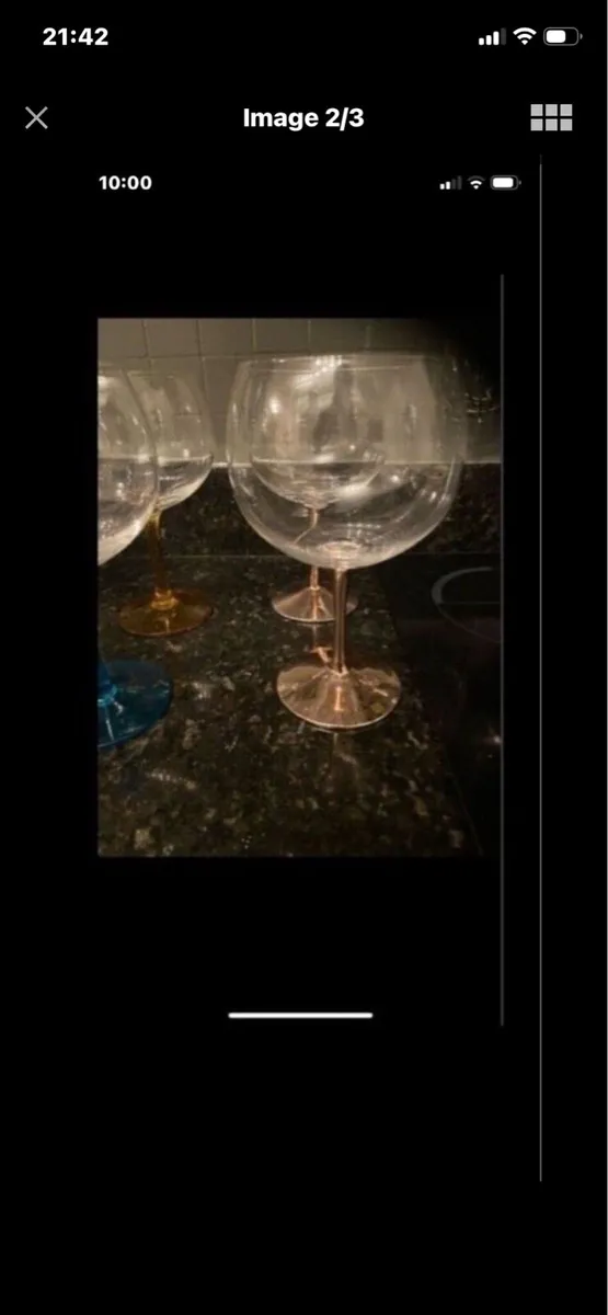 Large Gin Glasses (4) - Image 2