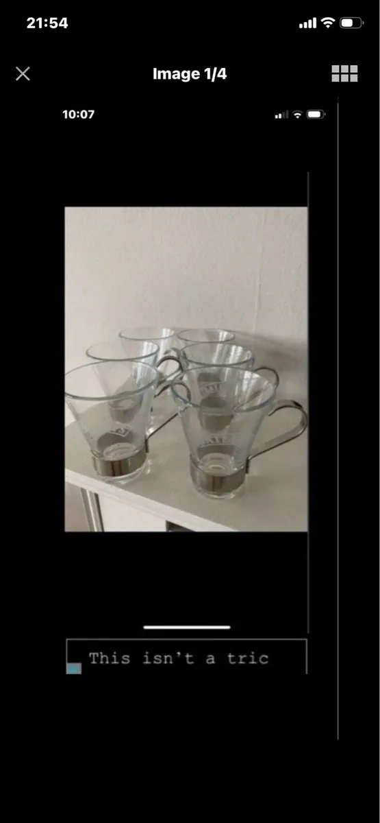 Rare Baileys Glasses Set (6) - Image 1