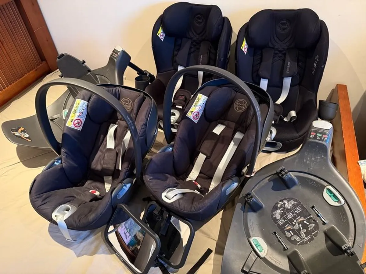 cybex cloud-z baby & sirona-t toddler car seats and cloud-Z base - Image 1