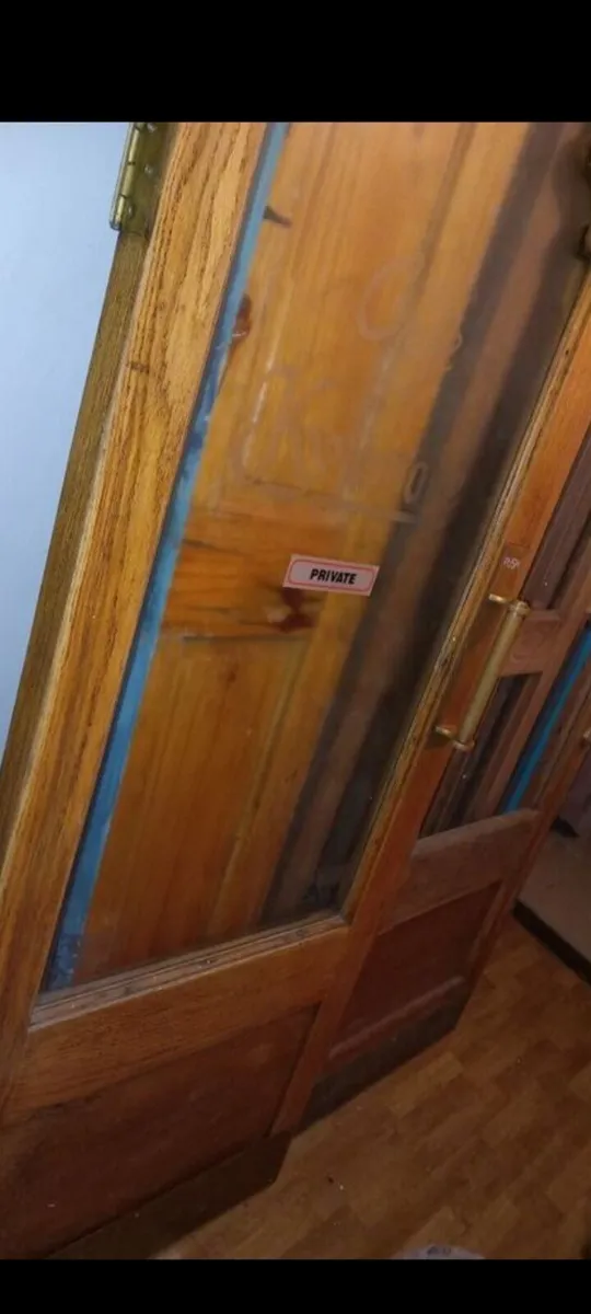 rare kylemore cafe doors 7.5ft tiger oak - Image 2