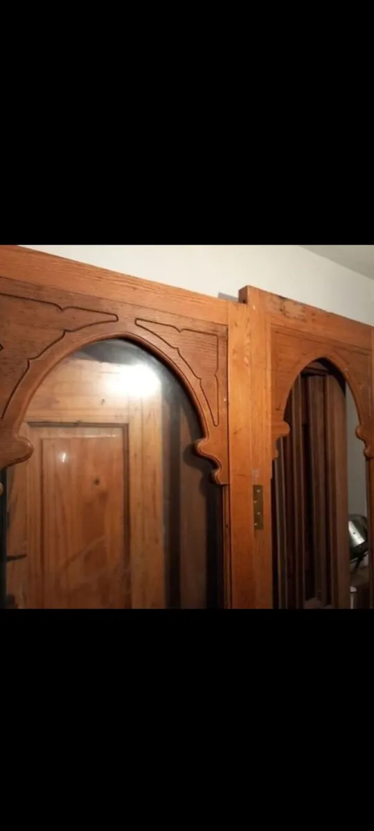 rare kylemore cafe doors 7.5ft tiger oak - Image 4