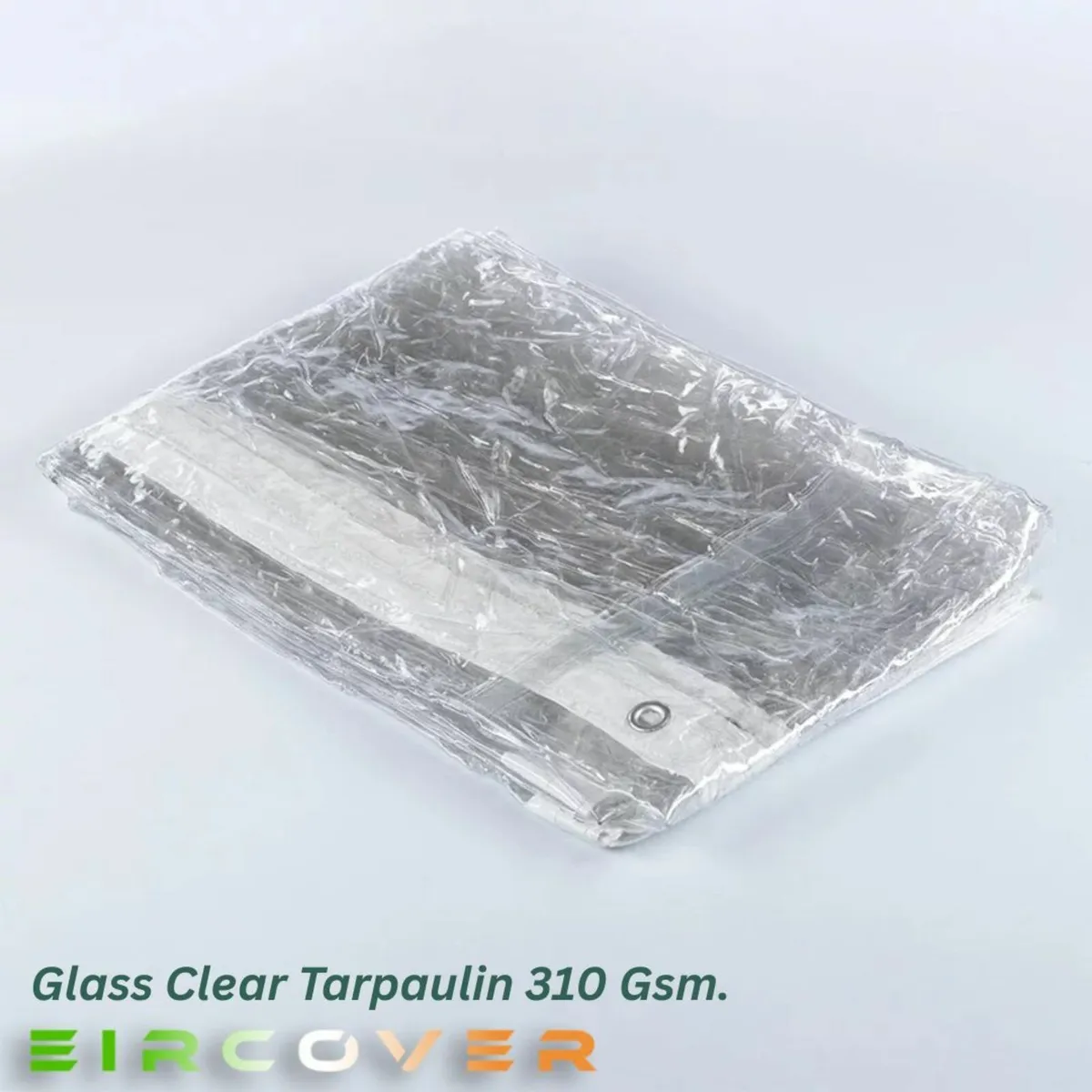 Glass Clear Tarpaulin 2m x 6m (6'6''-20') 310 gsm - Image 1