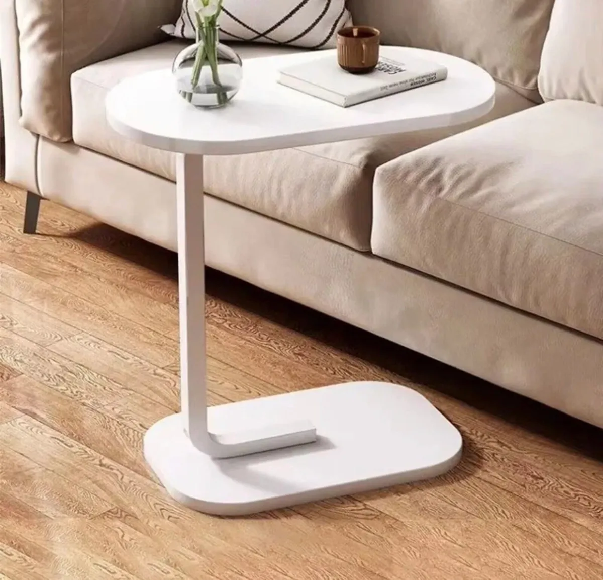 NEW C Shaped Sofa Side End Coffee Table - Image 2