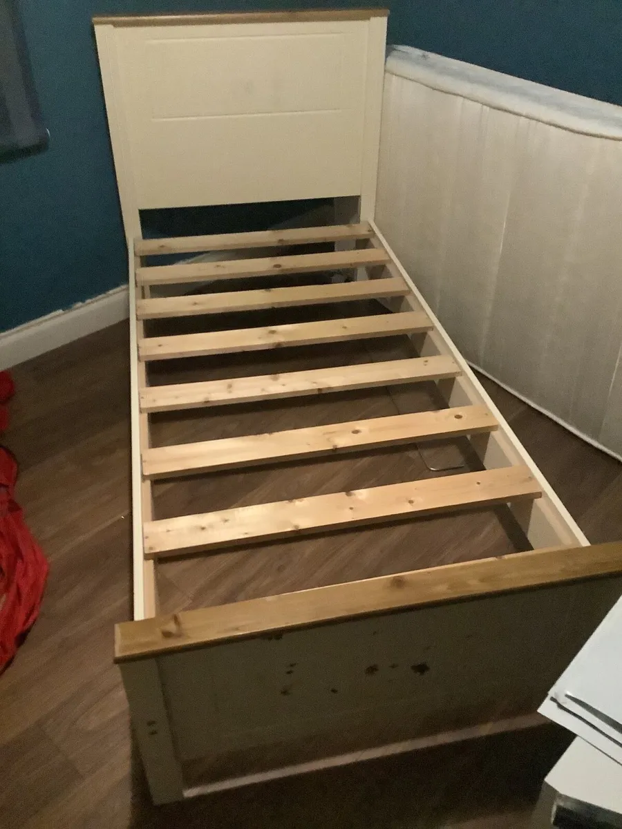 Single Bed Frame and Mattress - Image 2