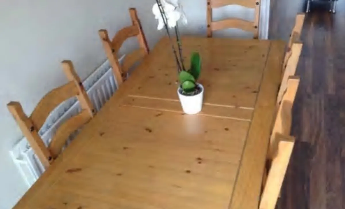 Table and 6 Chairs - Image 2