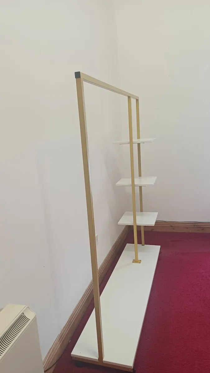 Heavy Duty Clothes RAIL with SHELVES - Image 2