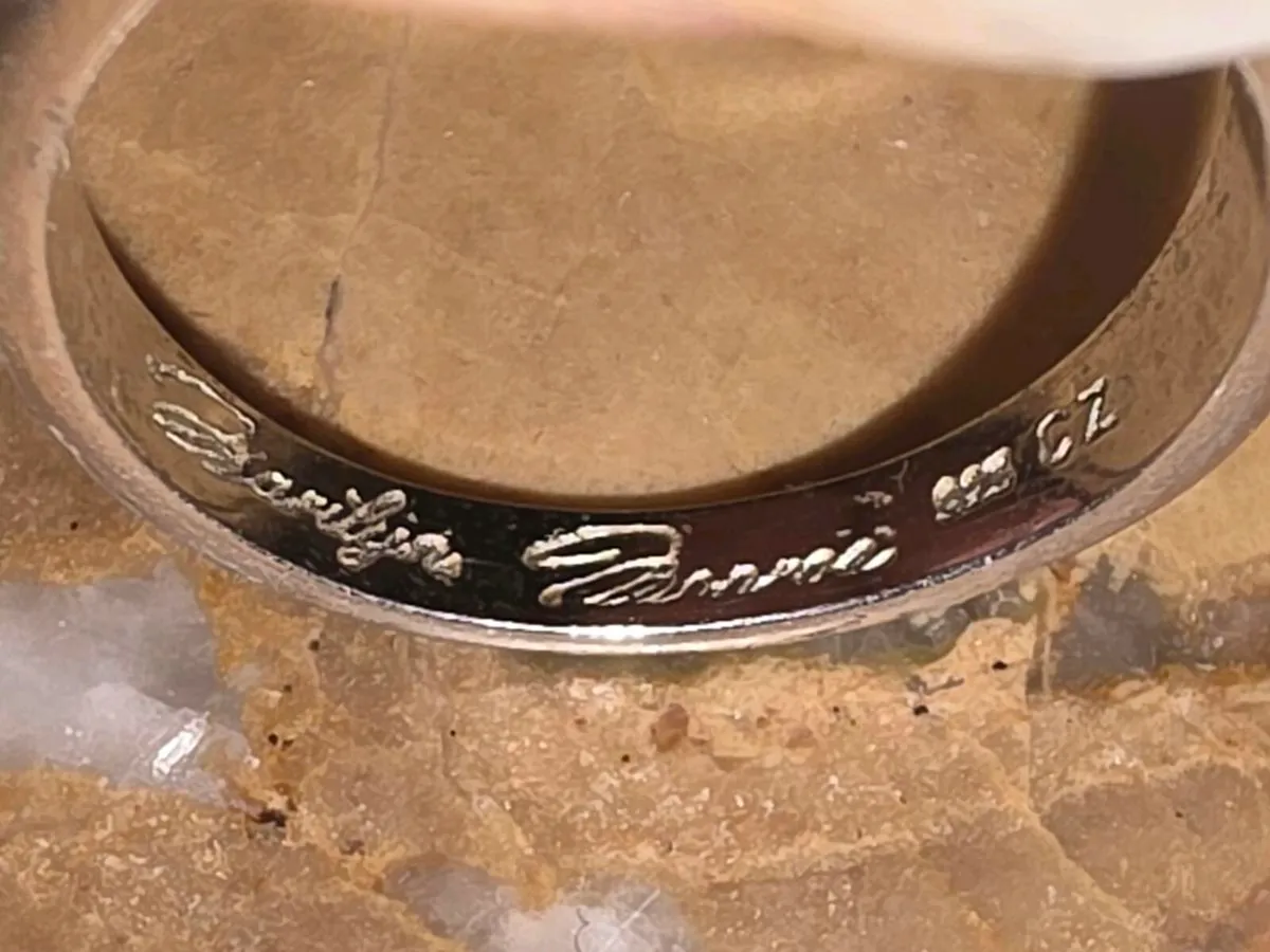 MARILYN MONROE, 925 Silver Huge UNISEX Signet Ring - Image 3