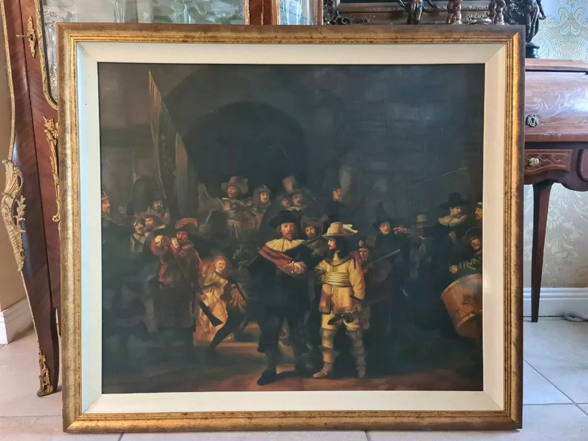 After Rembrant Oil on canvas - Image 2