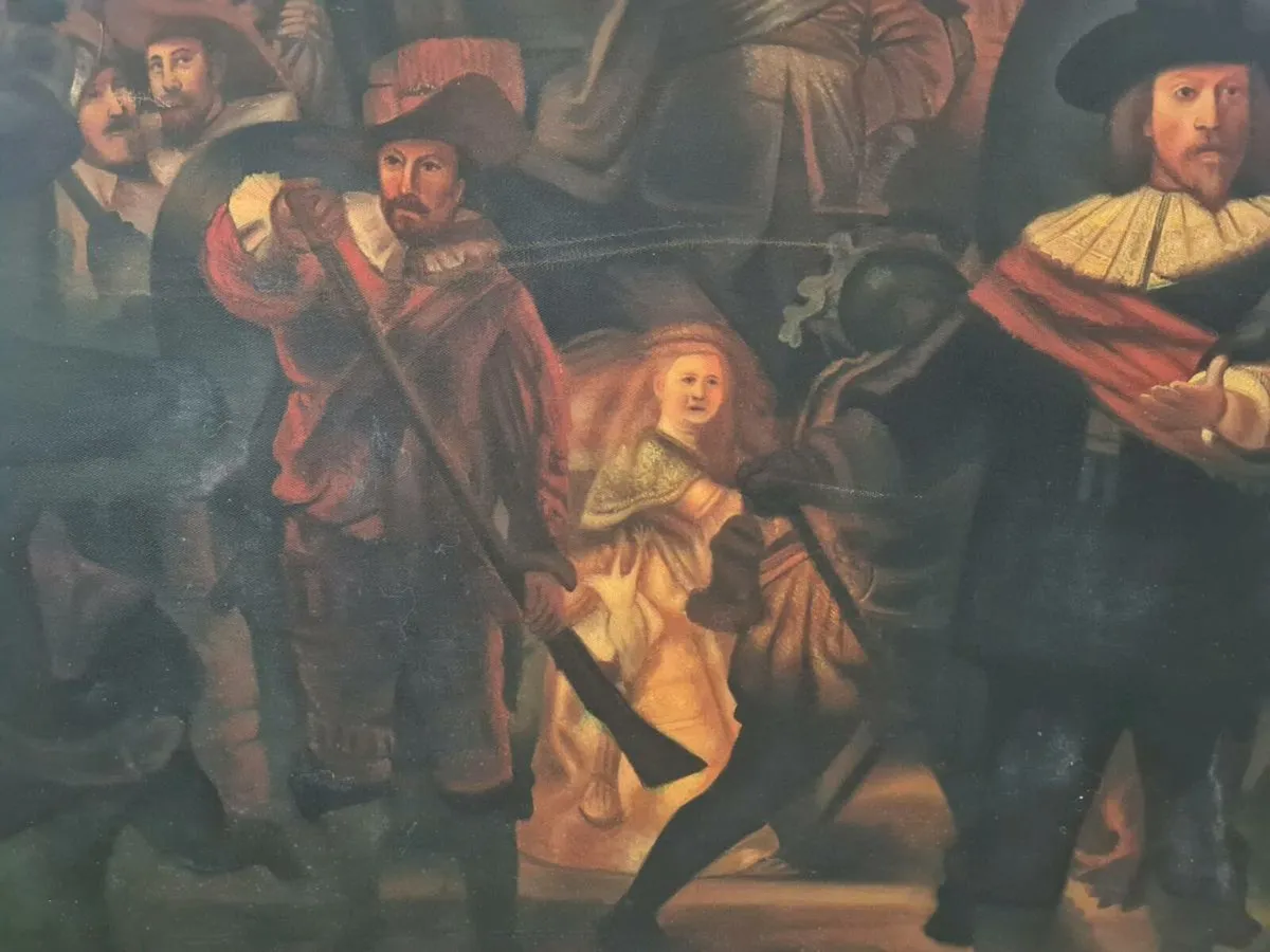 After Rembrant Oil on canvas - Image 4