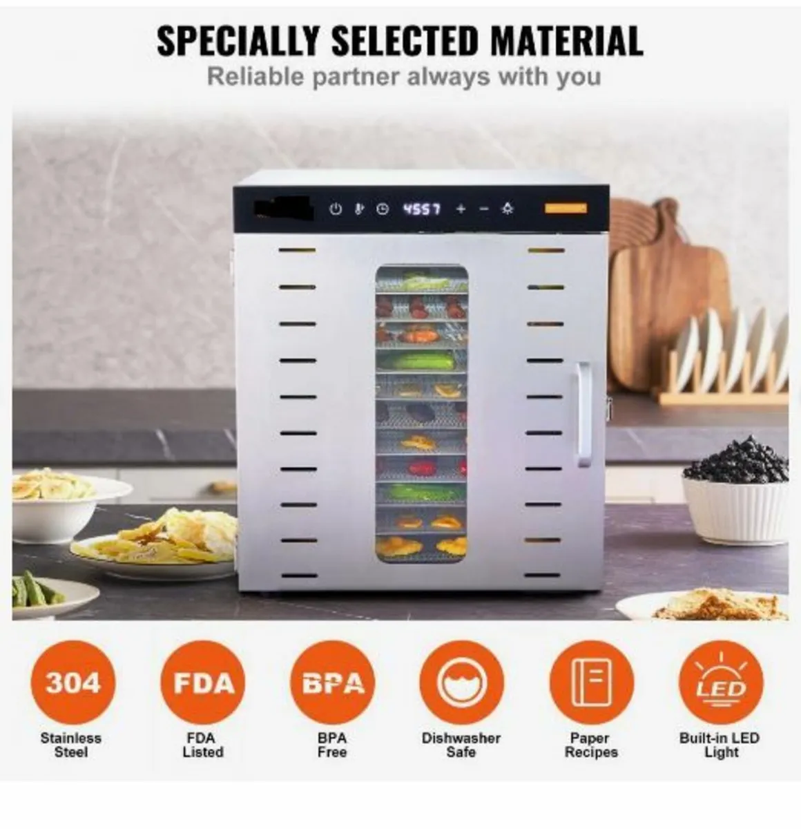 10 Trays Food Dehydrator Machine - Image 2