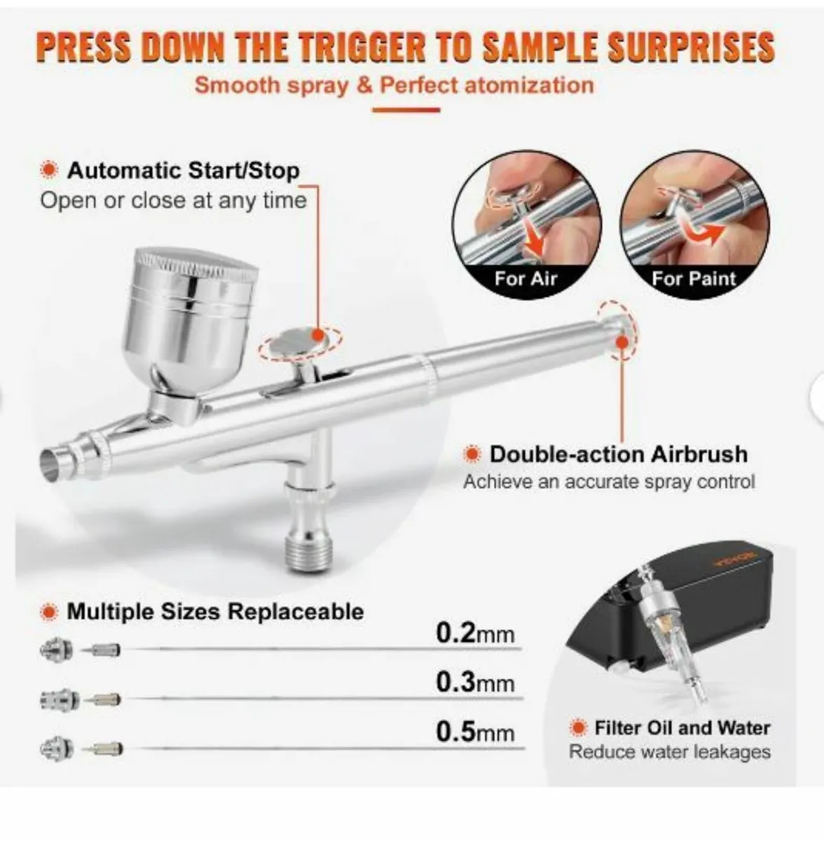 Airbrush Kit, Portable Airbrush Set - Image 3