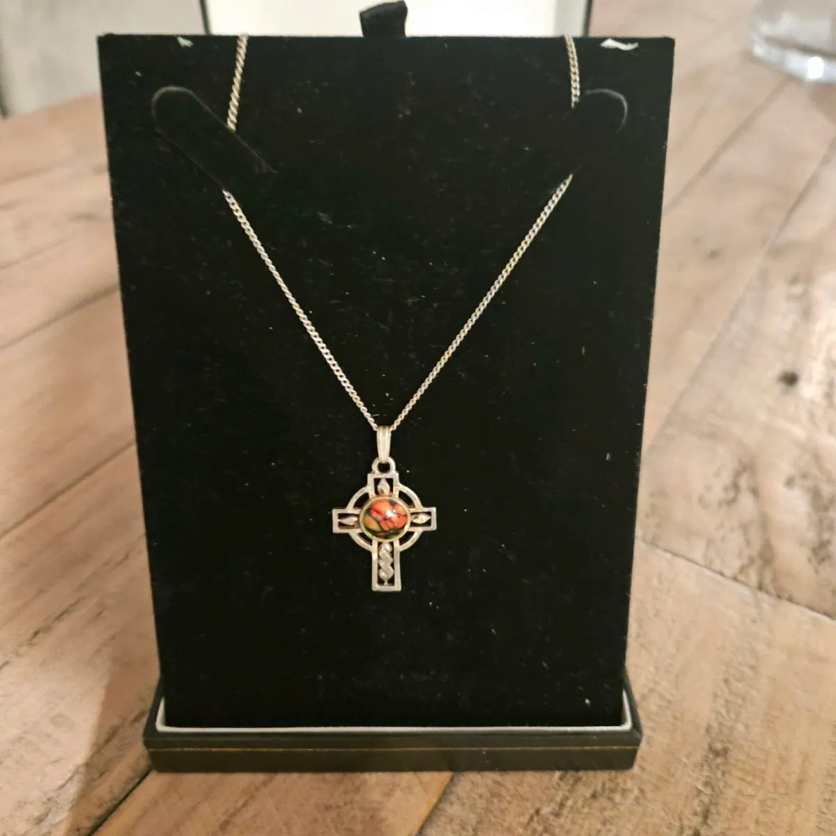 Sterling silver celtic crucifix - Image 2