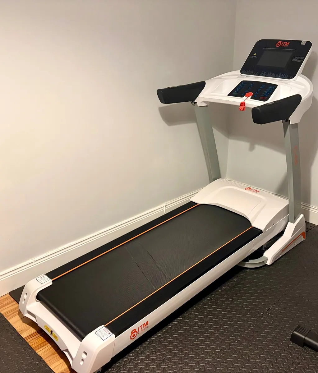 C-66 Commercial SMART Folding Treadmill – White | - Image 1