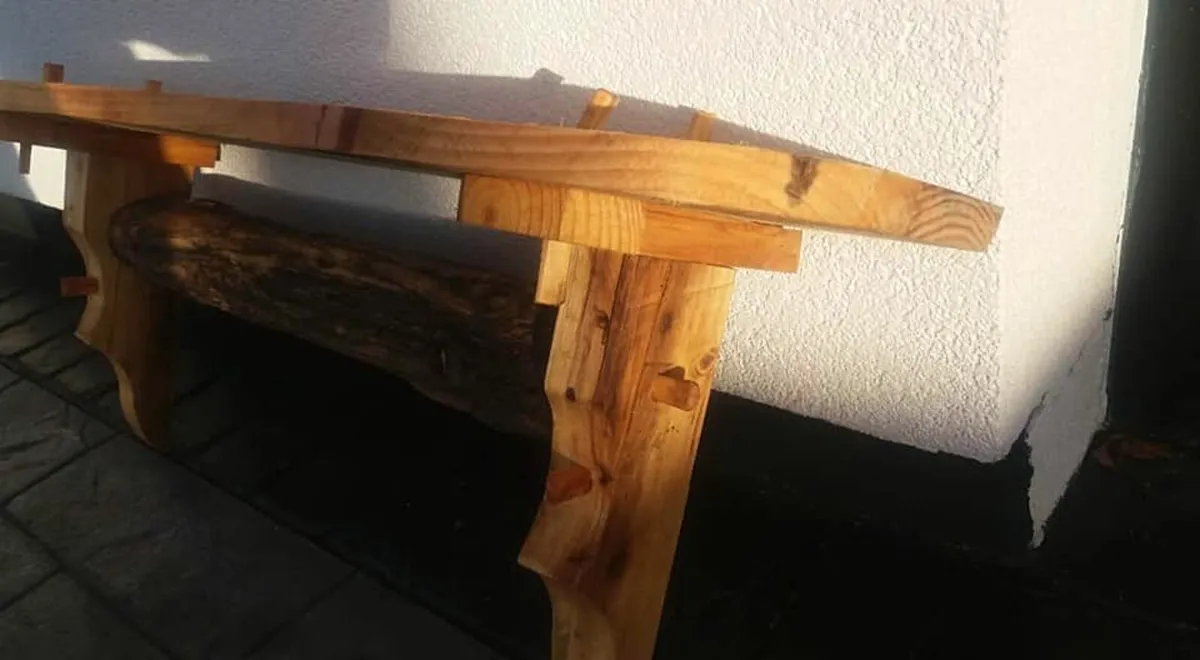 Rustic Driftwood stove mantle / shelf - Image 2