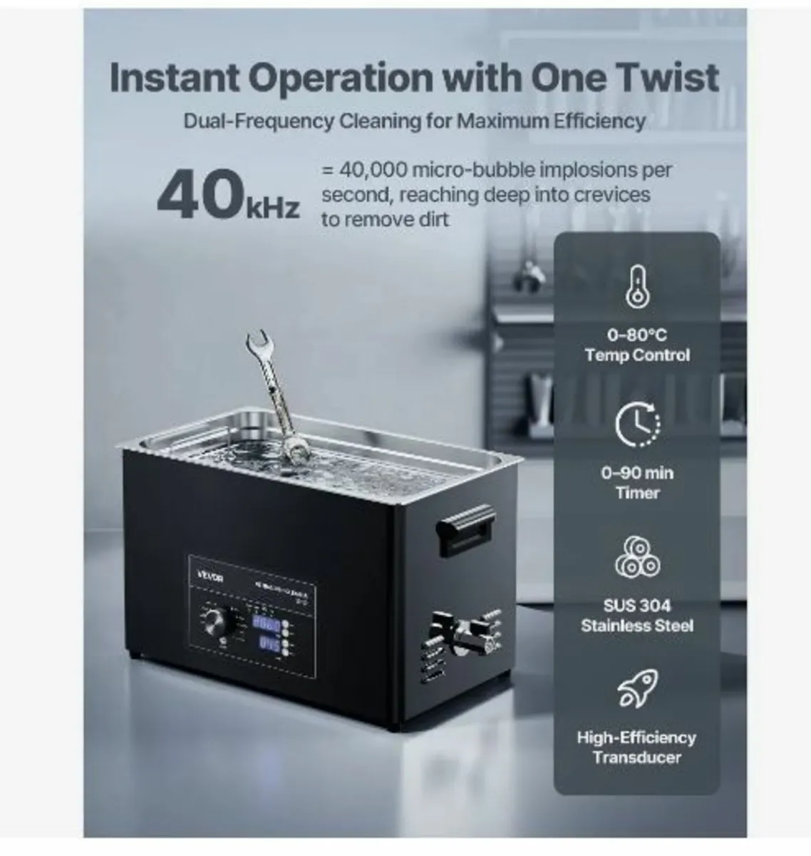 30L Ultrasonic Cleaner, Professional Ultrasonic - Image 2