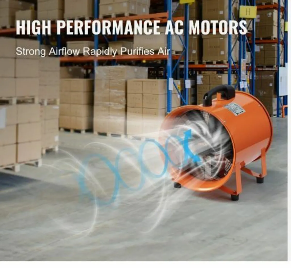 Portable Ventilator, 304.8mm Heavy Duty Cylinder - Image 3