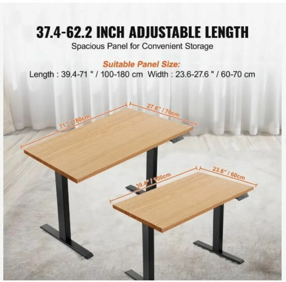 Standing Desk Frame, Adjustable 70-117 cm - Image 4