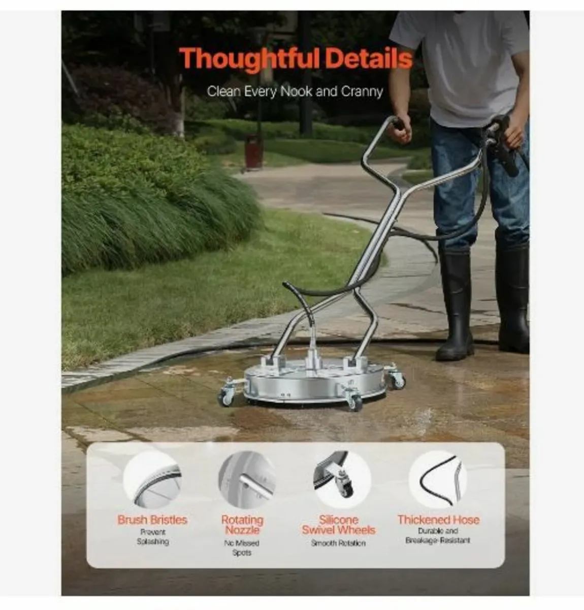 18" Pressure Washer Surface Cleaner - Image 2
