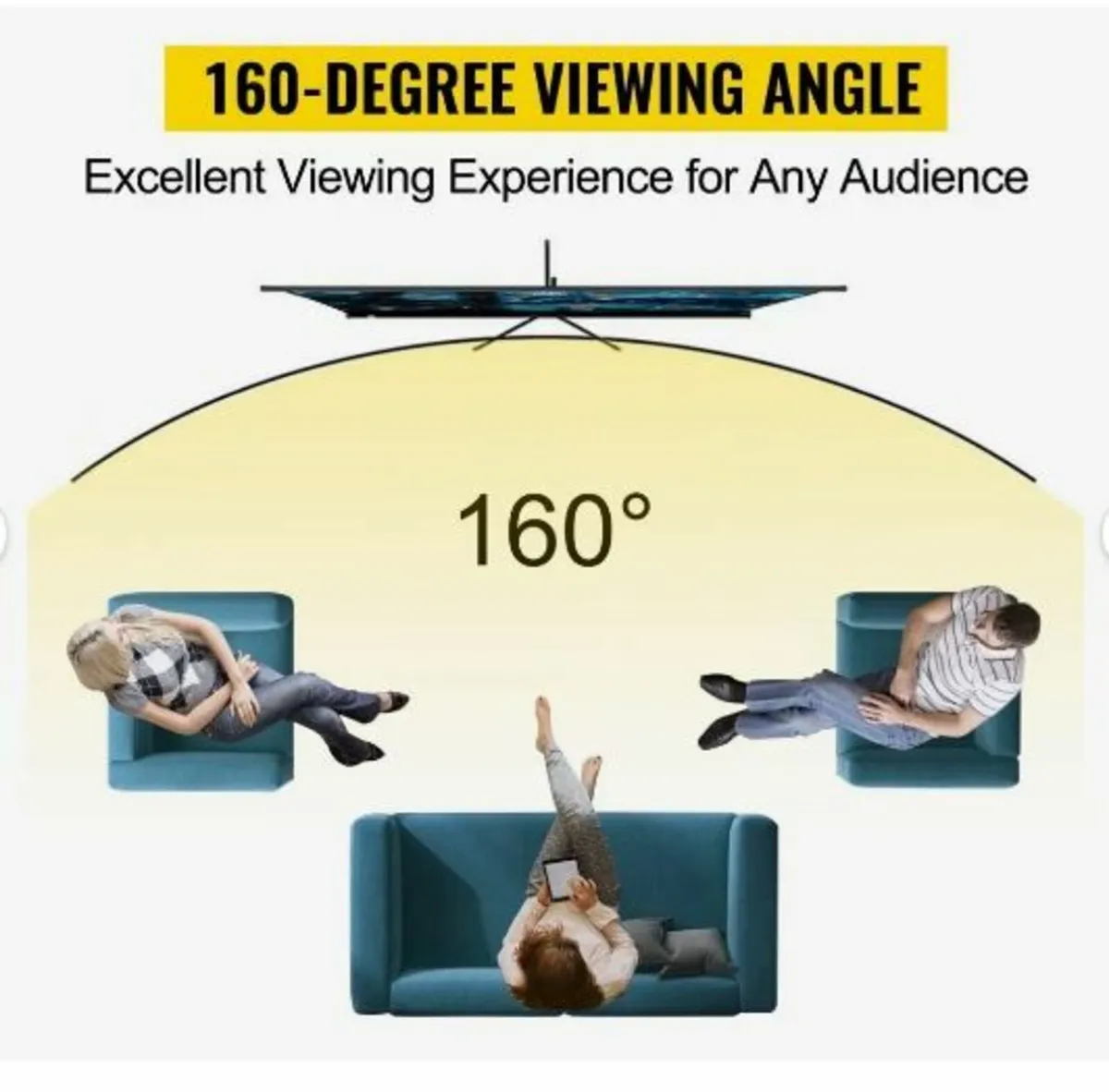 Tripod Projector Screen with Stand 100inch - Image 3