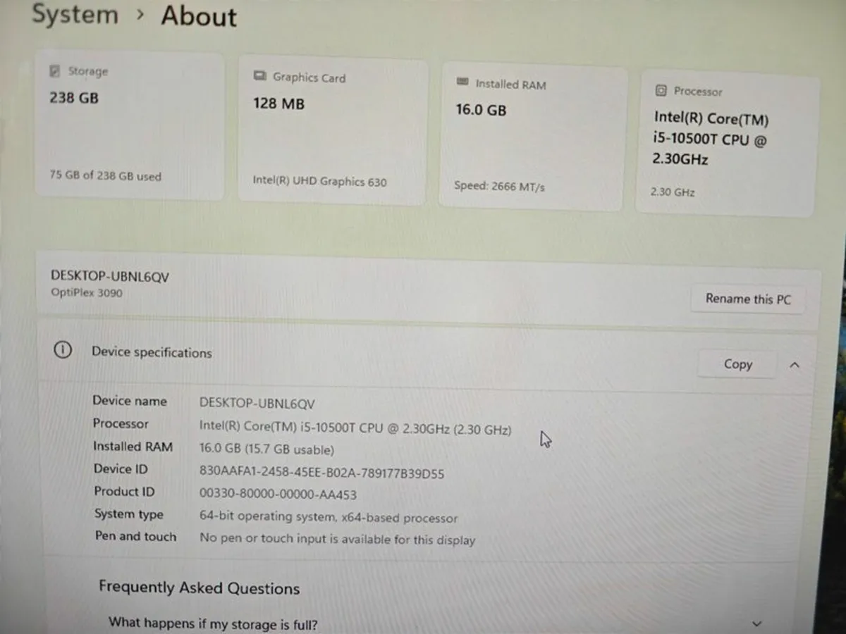 Dell OptiPlex 3090 Micro PC | i5 (10th gen) | 16GB - Image 3