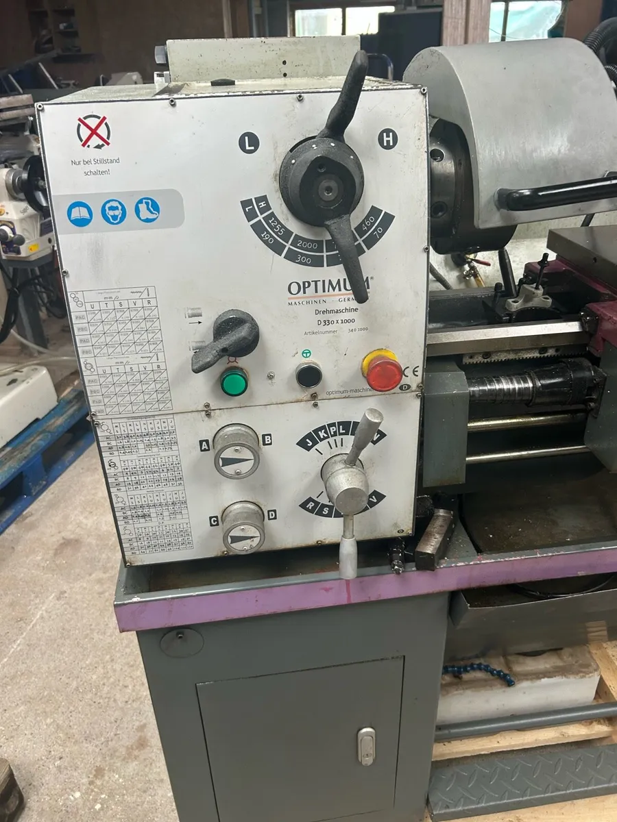 Ex school optimum lathe - Image 4