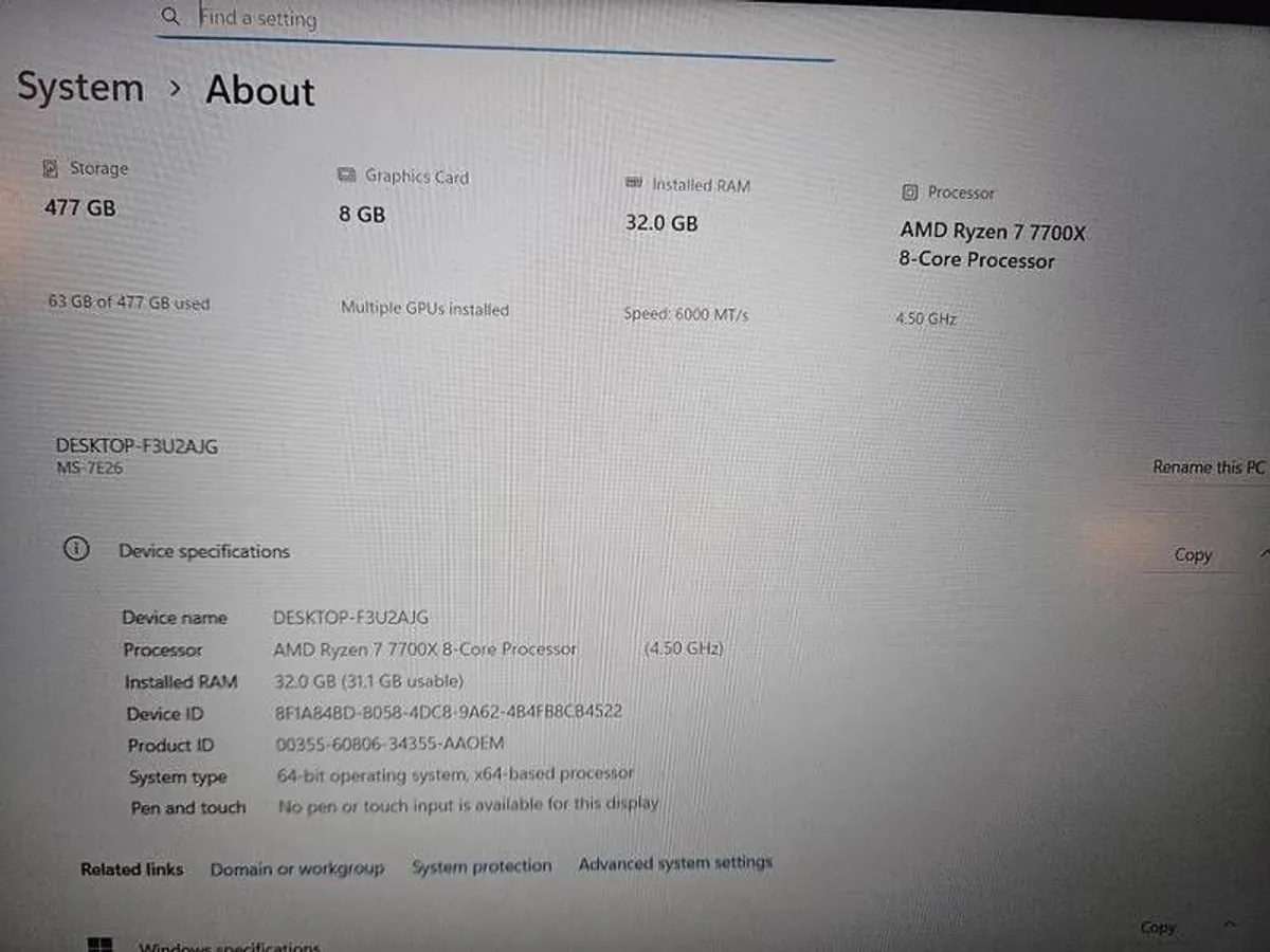 Gaming PC - AMD Ryzen 7700x, 32GB ddr5, Nvidia RTX 5060ti, 512GB nvme ssd, 1440p- gaming pc - Image 4
