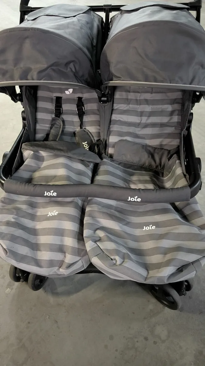 Joie Aire Twin Stroller - Color: Dark Pewter - Image 1