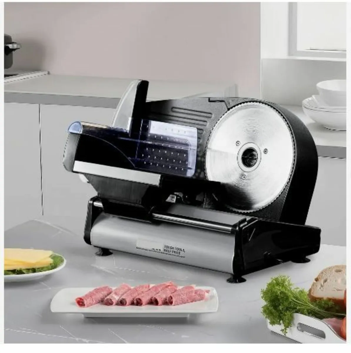 Meat Slicer, 7.5 inch Electric Deli Food Slicer - Image 2
