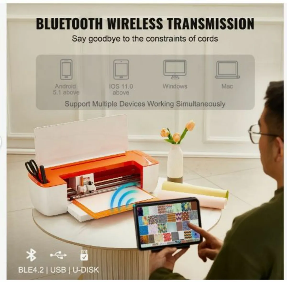 Vinyl Cutter Machine, Bluetooth Connectivity - Image 4