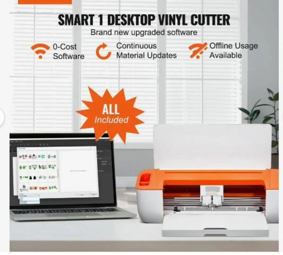 Vinyl Cutter Machine, Bluetooth Connectivity - Image 2