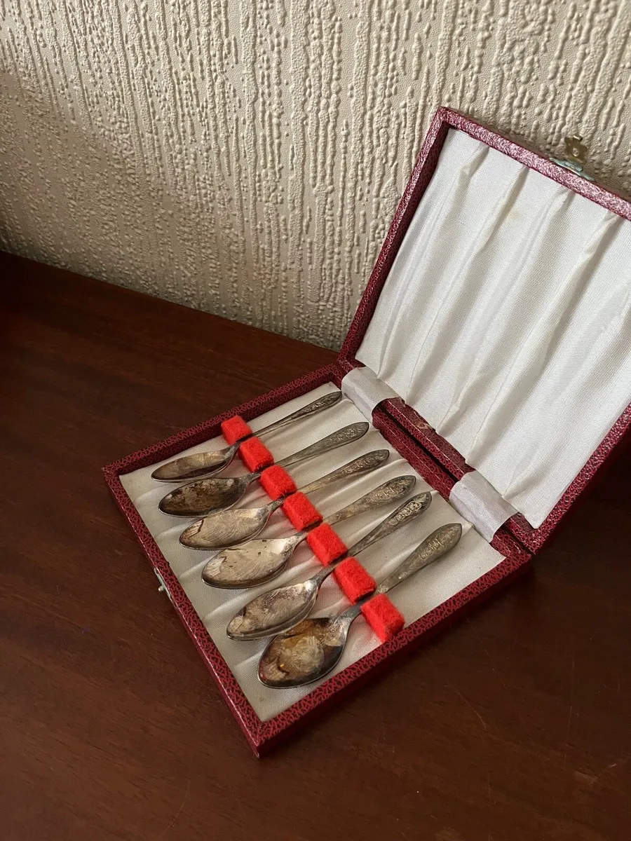 Vintage silver plated teaspoons - Image 3