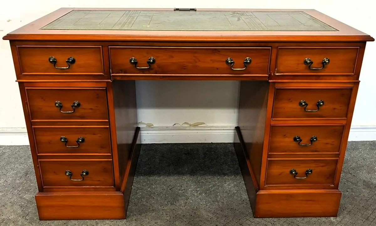 LEATHER TOP DESK - Image 1