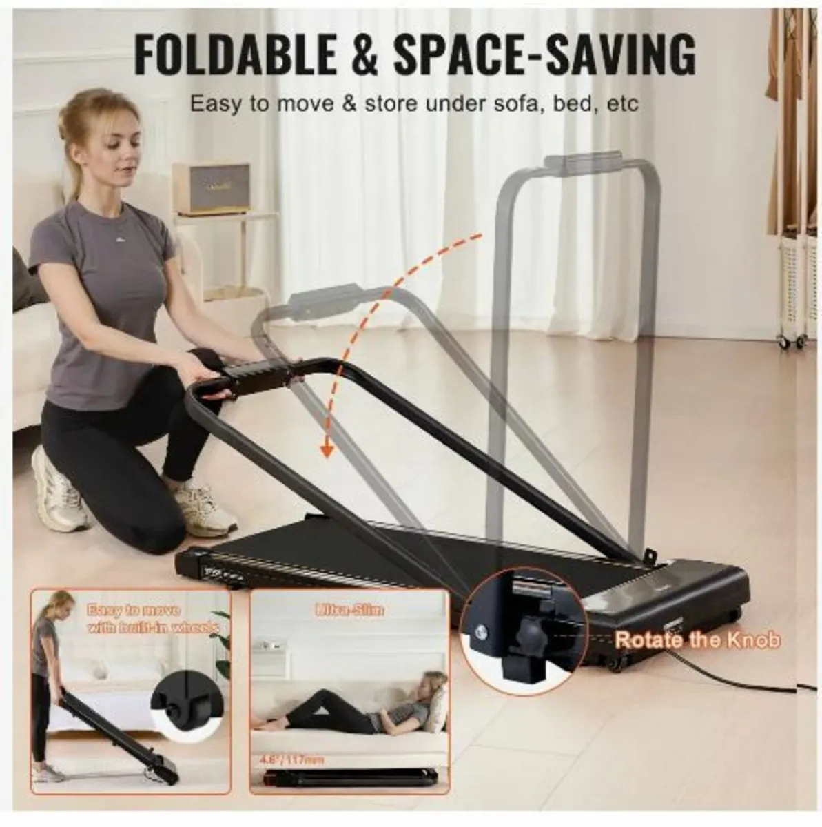 Walking Pad, Under Desk Treadmill for Home Office - Image 2