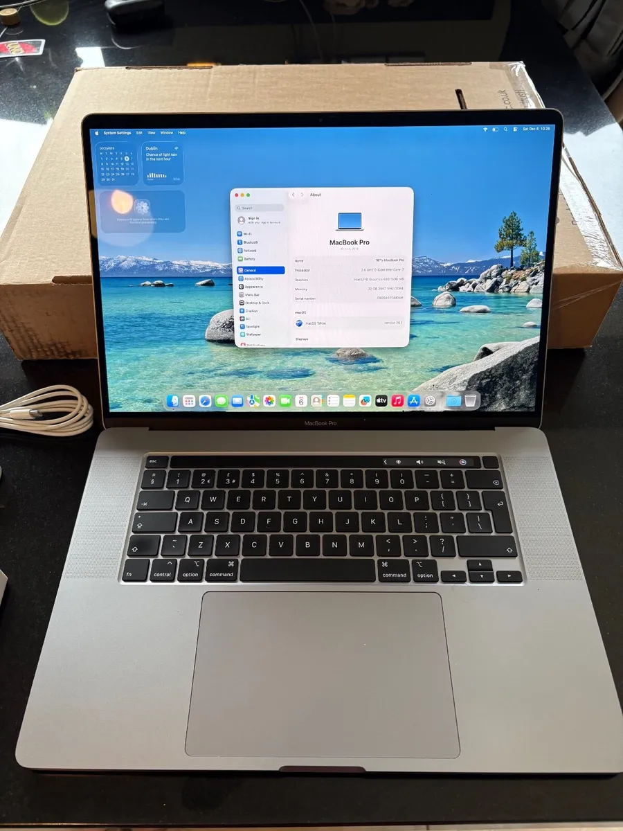 As New 16" Apple Macbook Pro Tahoe Os 512SSD|16GB - Image 2