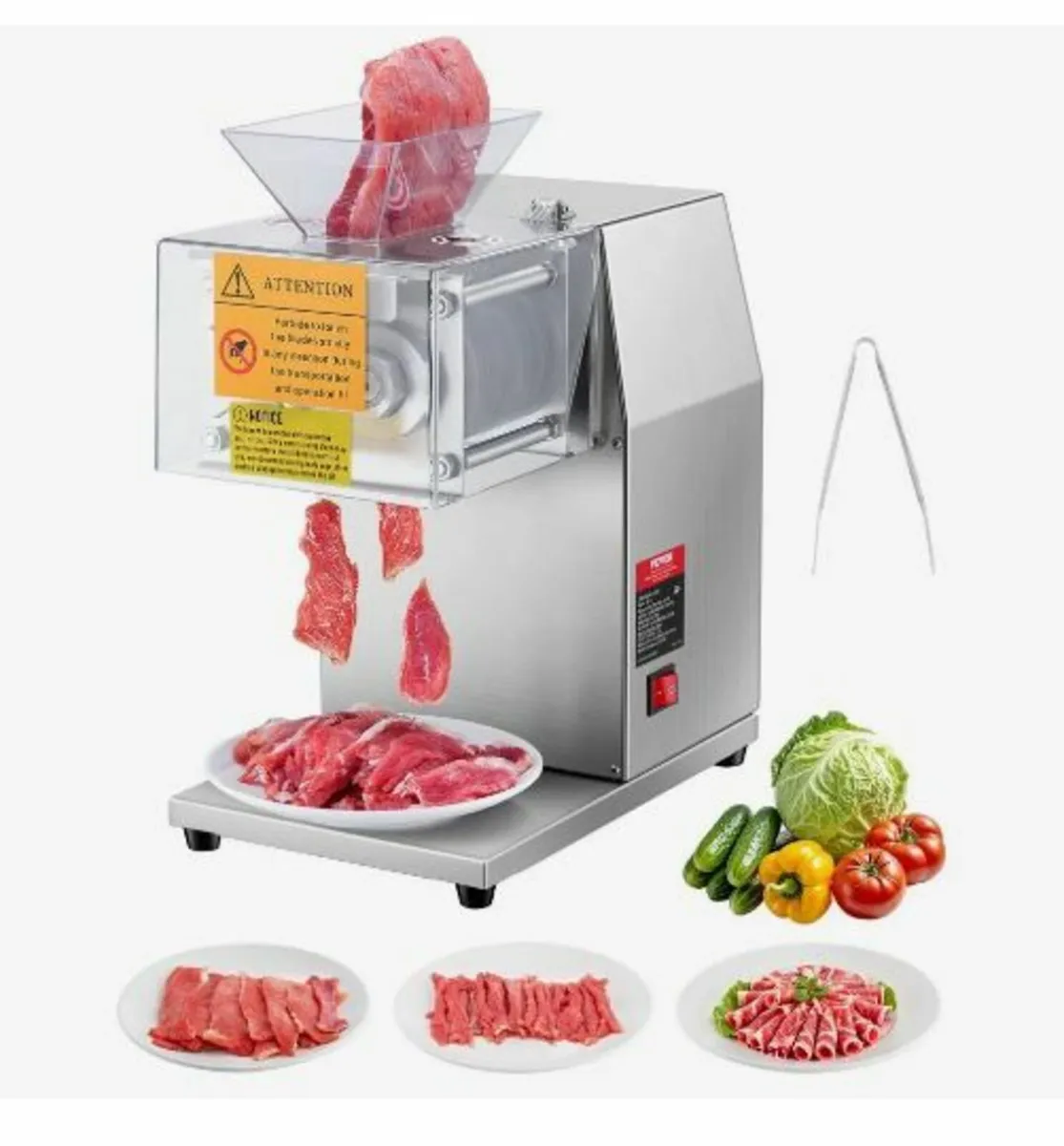 Meat Cutter Machine, 850W Meat Slicer - Image 4
