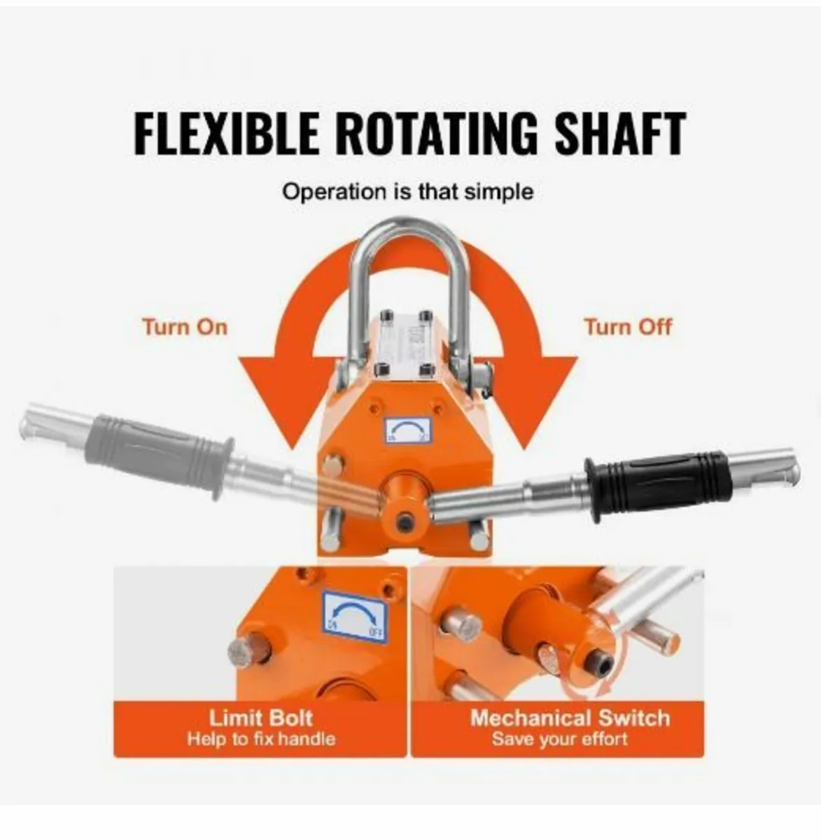 Magnetic Lifter, 880 lbs/400 kg Pulling Capacity - Image 4