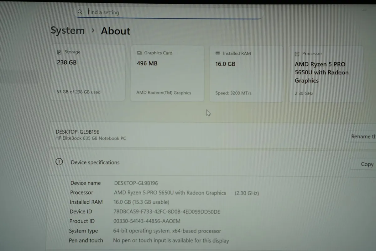 HP EliteBook 835 G8 Ultrabook | Ryzen 5 PRO | 16GB - Image 2
