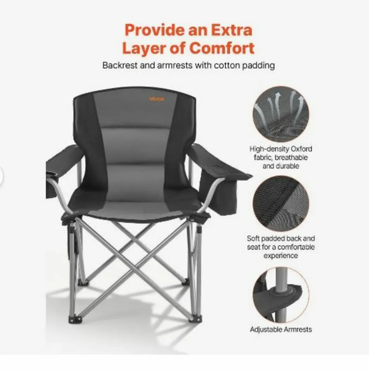 Oversized Camping Chairs, 204 kg - Image 2