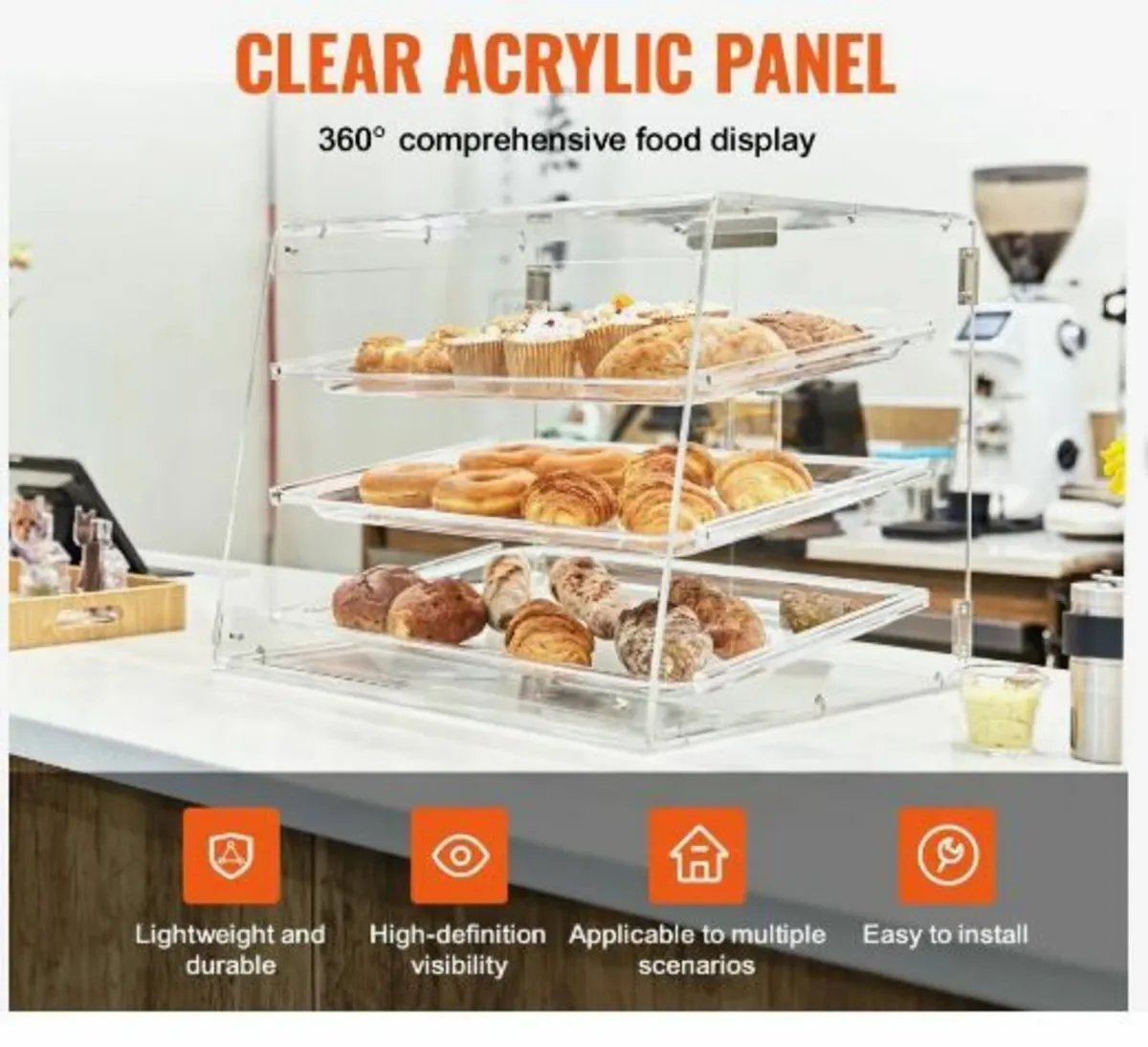 Pastry Display Case, 3-Tier Commercial - Image 2