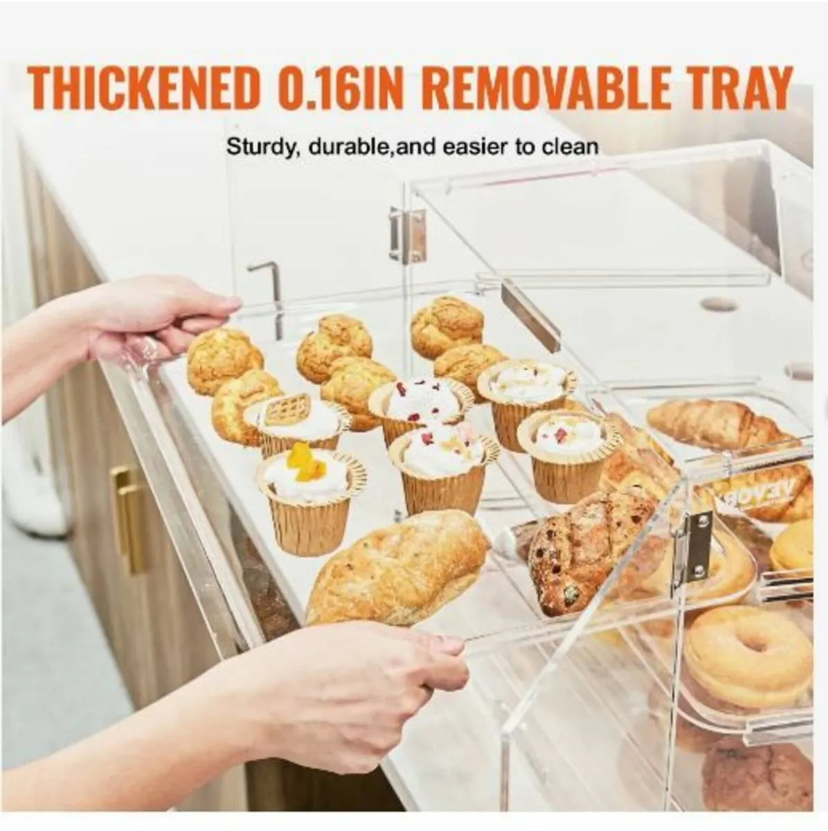 Pastry Display Case, 3-Tier Commercial - Image 3